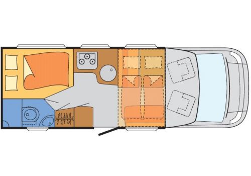 Low Profile Motorhome SUNLIGHT T-64 en Sale Occasion