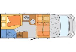 Low Profile Motorhome SUNLIGHT T-64 en Sale Occasion
