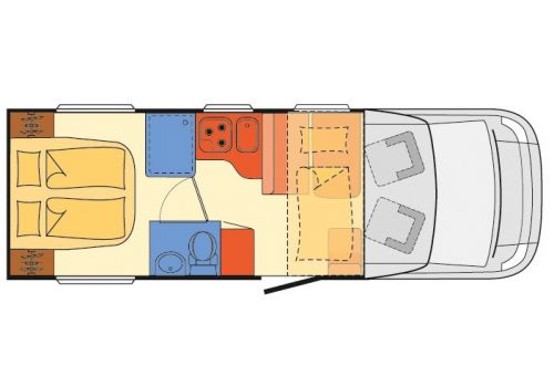 Low Profile Motorhome DETHLEFFS Trend T-6757 DBM modelo 2019 en Sale Occasion