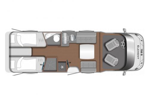Low Profile Motorhome LMC Element T 758 G en Sale Occasion