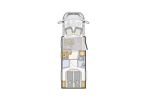 Low Profile Motorhome DETHLEFFS Trend 90 T7057 DBM Modelo 2022 en Sale Occasion