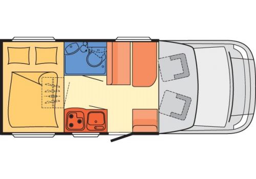 Low Profile Motorhome DETHLEFFS Globebus T-11 en Sale Occasion