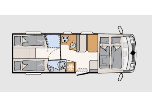 Integral Motorhome DETHLEFFS Trend I7057 EB Modelo 2023 en Catalog