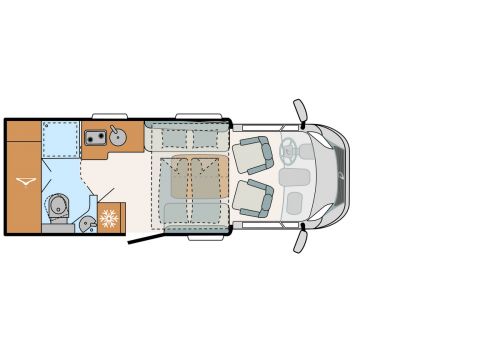 Low Profile Motorhome DETHLEFFS Just T 6762 Modelo 2022 en Sale Occasion