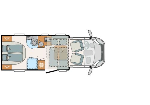 Low Profile Motorhome DETHLEFFS Just T 6752 DBL Modelo 2022 en Sale Occasion