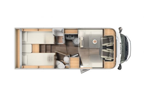 Low Profile Motorhome SUNLIGHT T68 en Rent