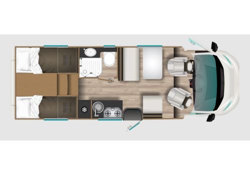 Low Profile Motorhome ITINEO PJ700 Modelo 2022 en Sale Occasion