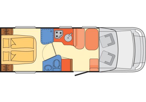 Low Profile Motorhome DETHLEFFS Advantage T7051 modelo 2018 en Catalog