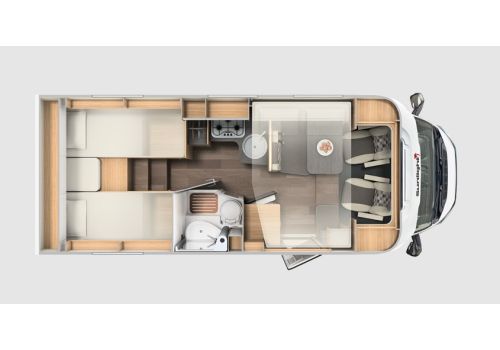 Low Profile Motorhome SUNLIGHT T67S en Sale Occasion