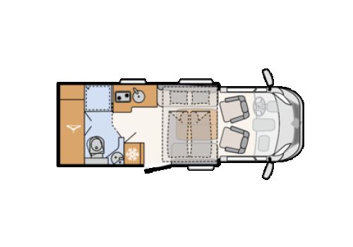 Low Profile Motorhome DETHLEFFS Just T6762 en Sale Occasion