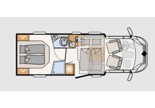 Low Profile Motorhome DETHLEFFS Just T7052 DBL Modelo 2023 en Sale Occasion