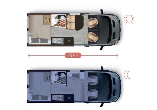 Camper Van DREAMER D51 Fun Addict Modelo 2023 en Catalog
