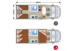 Low Profile Motorhome ILUSION XMK 690 in Sale Occasion