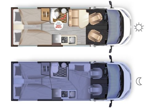 Camper Van DREAMER D68+ Select Modelo 2024 en Sale Occasion