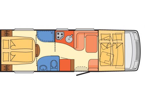 Integral Motorhome DETHLEFFS Esprit I 7150-2 DBT modelo 2019 en Sale Occasion