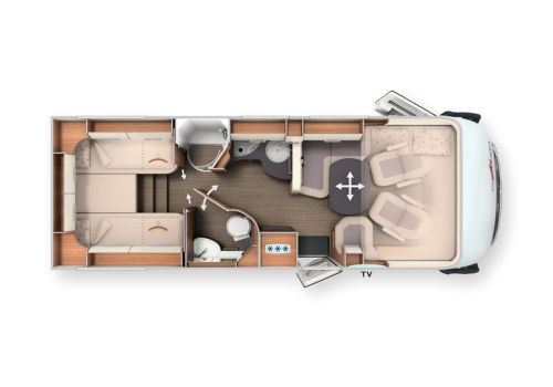 Integral Motorhome CARTHAGO C2 Tourer I 145 RB LE en Rent