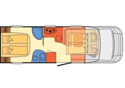 Low Profile Motorhome DETHLEFFS 4-travel T 7156-4 modelo 2017 en Sale Occasion