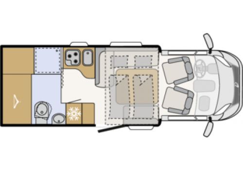 Low Profile Motorhome DETHLEFFS Dethleffs Trend T 6767 modelo 2018 en Sale Occasion