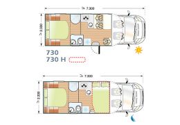 Low Profile Motorhome ILUSION Irius 730 en Sale Occasion
