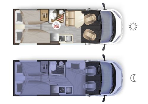 Camper Van DREAMER D68 + Select en Sale Occasion