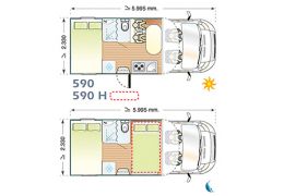 Low Profile Motorhome ILUSION XMK-590 en Sale Occasion