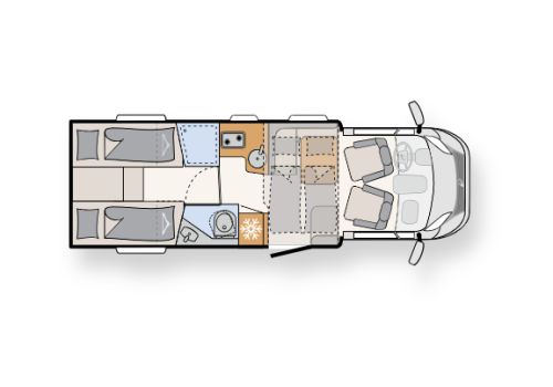 Low Profile Motorhome DETHLEFFS 90 Just T 7052 EB en Sale Occasion