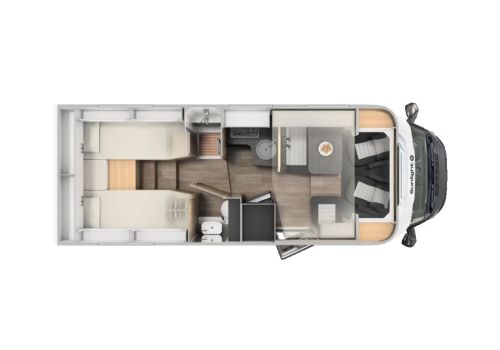 Low Profile Motorhome SUNLIGHT T68 en Sale Occasion