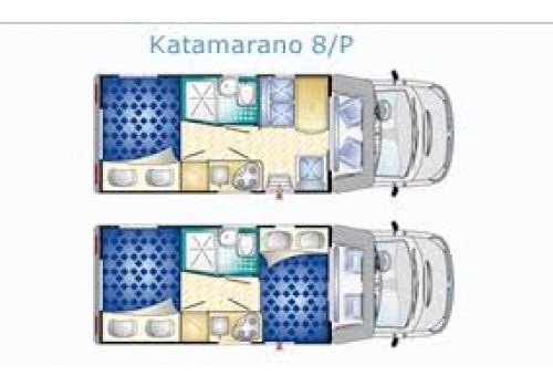 Low Profile Motorhome RIMOR Katamarano 8P en Sale Occasion