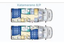 Low Profile Motorhome RIMOR Katamarano 8P en Sale Occasion