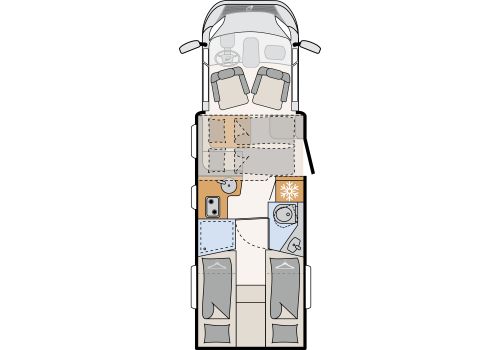 Low Profile Motorhome DETHLEFFS Just Camp T7052 EB Modelo 2025 en Catalog