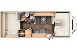 Capuchina Motorhome SUNLIGHT A-70 con amplio garaje en Sale Occasion