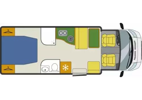 Low Profile Motorhome CHALLENGER Genesis 288 EB en Sale Occasion