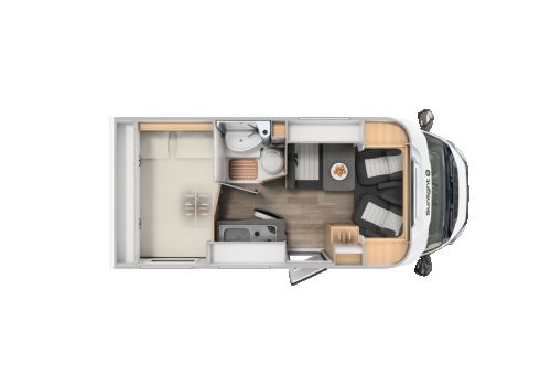 Low Profile Motorhome SUNLIGHT V60 Fiat en Rent