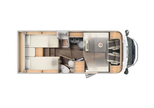 Low Profile Motorhome SUNLIGHT T68 en Rent