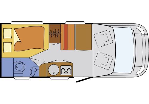 Low Profile Motorhome SUNLIGHT T-58 en Sale Occasion