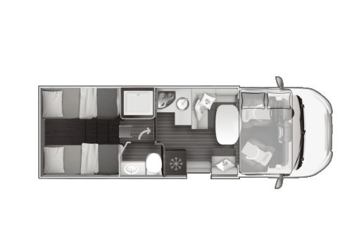Capuchina Motorhome ROLLER TEAM Kronos 284 M en Catalog