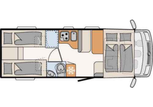 Integral Motorhome DETHLEFFS Trend I 7057 EB modelo 2019 en Sale Occasion