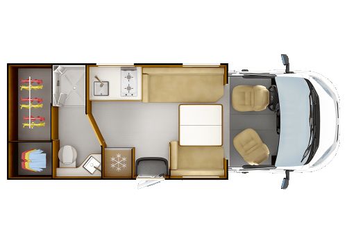 Low Profile Motorhome RAPIDO 606F en Sale Occasion
