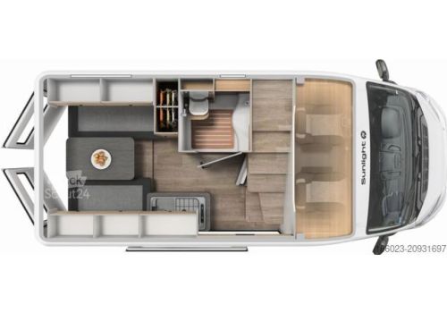 Camper Van SUNLIGHT Cliff 540 VanLife en Sale Occasion