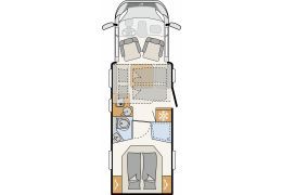 Low Profile Motorhome DETHLEFFS Just Camp T 7052 DBL en Catalog