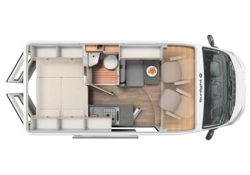 Camper Van SUNLIGHT Cliff 540 en Rent