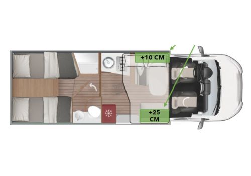 Low Profile Motorhome ROLLER TEAM Kronos 288 TL Spring Edition en Rent