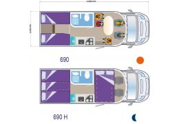 Low Profile Motorhome ILUSION 690 XMK in Sale Occasion