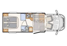 Low Profile Motorhome DETHLEFFS Trend T 7057 DBM modelo 2019 in Sale Occasion