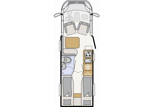 Low Profile Motorhome DETHLEFFS Globebus T 6 modelo 2019 en Sale Occasion
