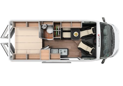 Camper Van SUNLIGHT Cliff 600 modelo 2018 en Sale Occasion