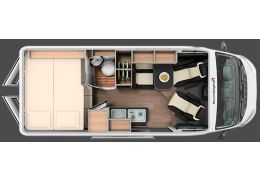 Camper Van SUNLIGHT Cliff 601 modelo 2018 en Sale Occasion