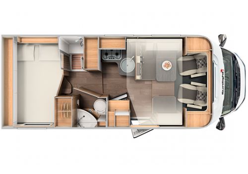 Low Profile Motorhome SUNLIGHT T 65 en Sale Occasion