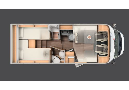 Low Profile Motorhome SUNLIGHT T 68 en Sale Occasion
