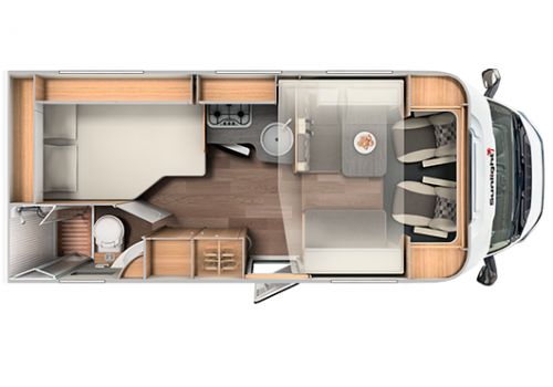 Low Profile Motorhome SUNLIGHT T 64 en Sale Occasion